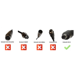 Doctibike Chargeur Lithium Ion 24V2A - Embout Jack (DC2.1) pour Vélo Électrique